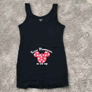 "Future Mouseketeer on the way" maternity tank
